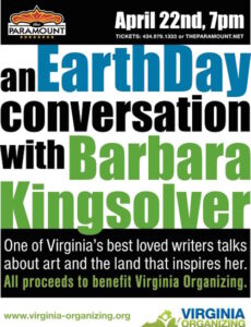 Barbara Kingsolver Earth Day flyer