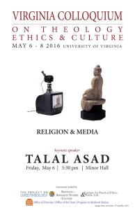 Virginia Colloquium on Theology, Ethics, & Culture "Religion and Media" poster