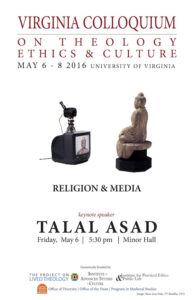 Virginia Colloquium on Theology, Ethics, & Culture "Religion and Media" poster