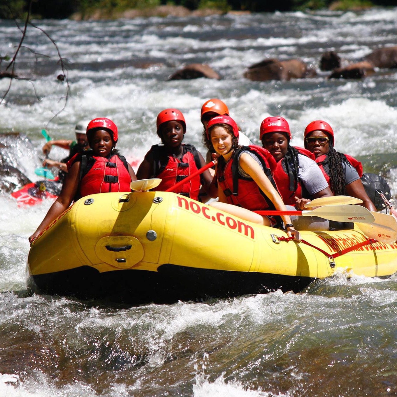 Whitewater rafting