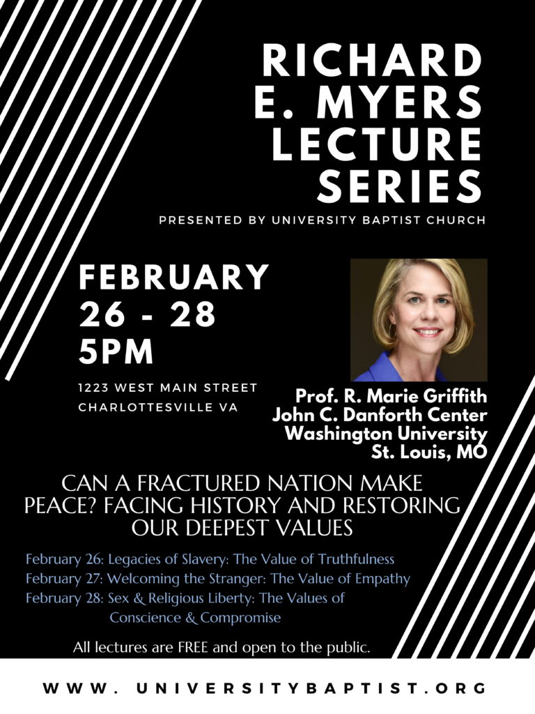 Marie Griffith To Deliver Lecture Series At University Baptist Marie Griffith To Deliver Lecture Series At University Baptist
