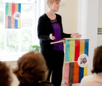 Hannah Hofheinz offering her closing reflection on the SILT 2013 meeting. Hannah Hofheinz