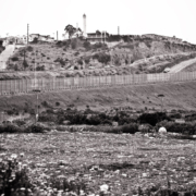 Looking into Mexico from the US side of the border
