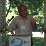 Eugene McCarraher presenting on "Theology, Peace and Economic Life" 2008 SILT Eugene McCarraher