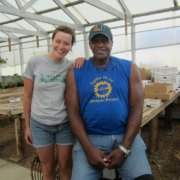 Claire Hitchins (Col ’13) worked to promote social and environmental justice with Shalom Farms, a regional food security and community development project of the United Methodist Urban Ministries of Richmond.