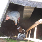 Erik Nelson (Col ’14) volunteered in Kenya constructing houses.